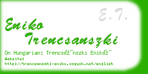 eniko trencsanszki business card